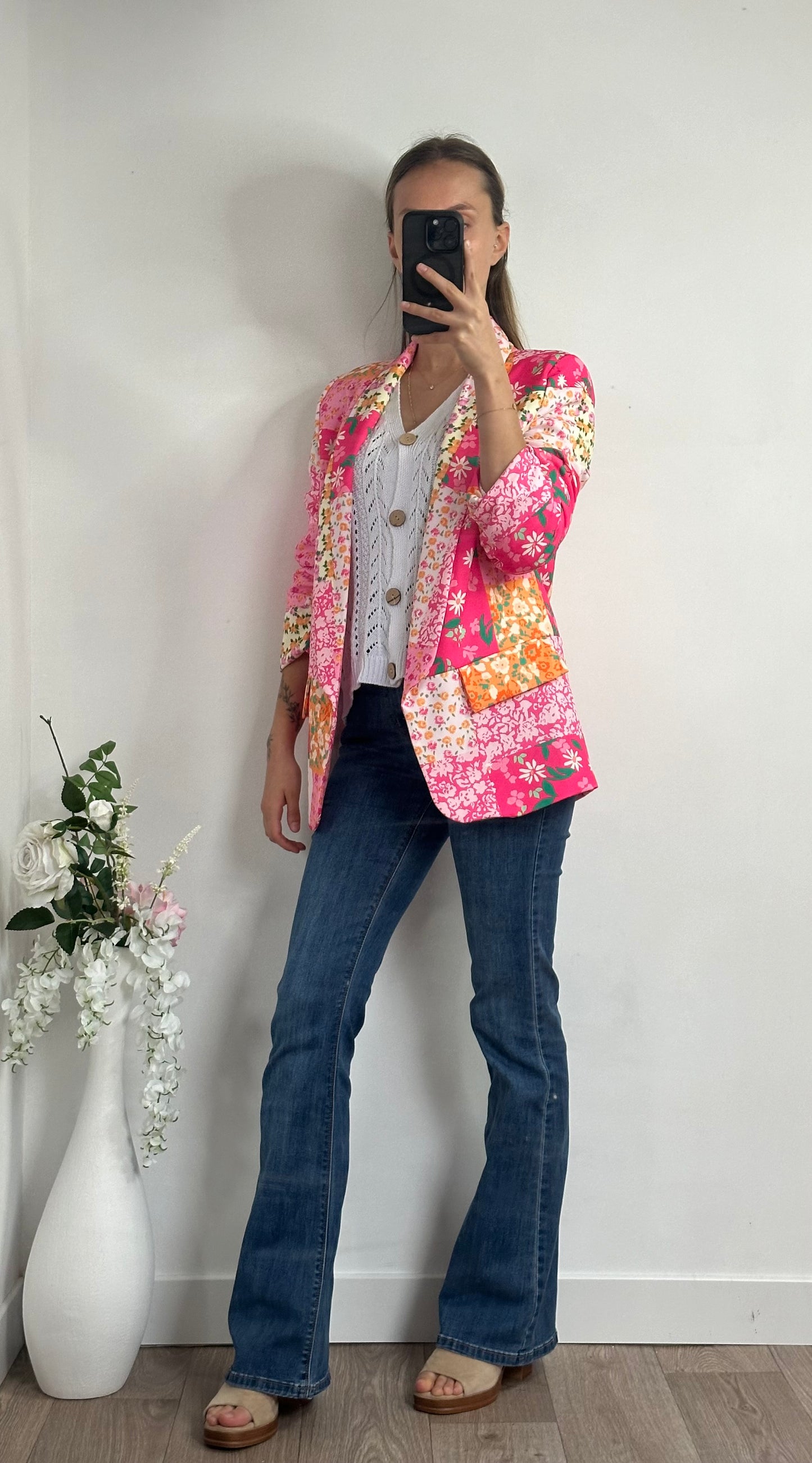 Veste blazer- Rose